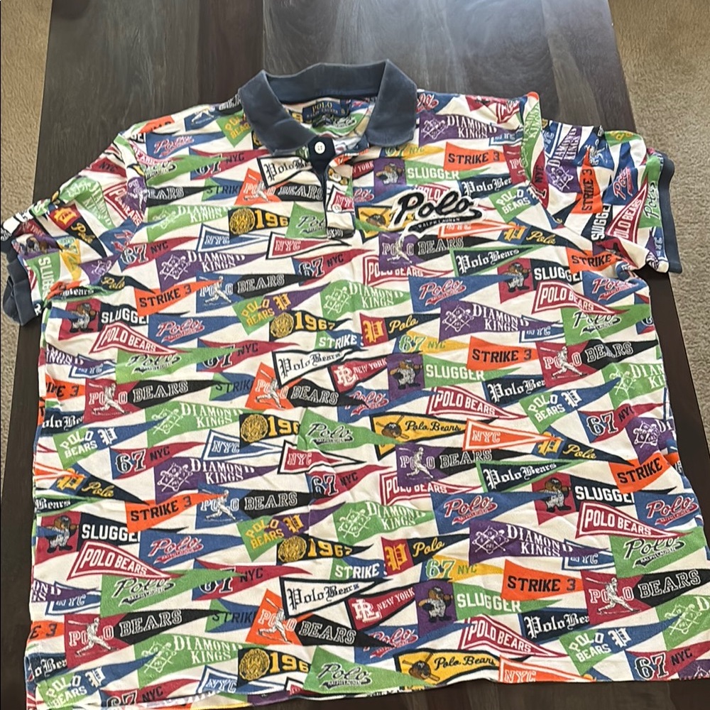 Colorful Polo by Ralph Lauren Bear Men's Shirt